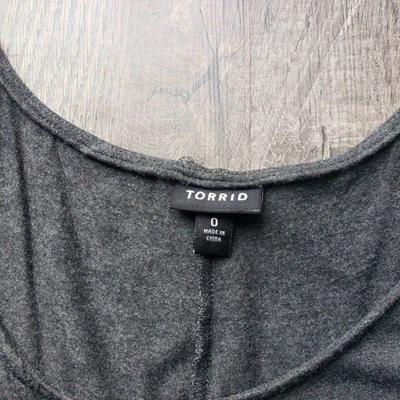 Torrid Grey Pleated Jersey Maxi Dress - Picture 4 of 4